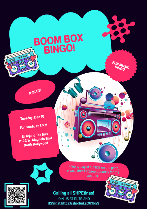 Flyer - Boom Box Bingo!